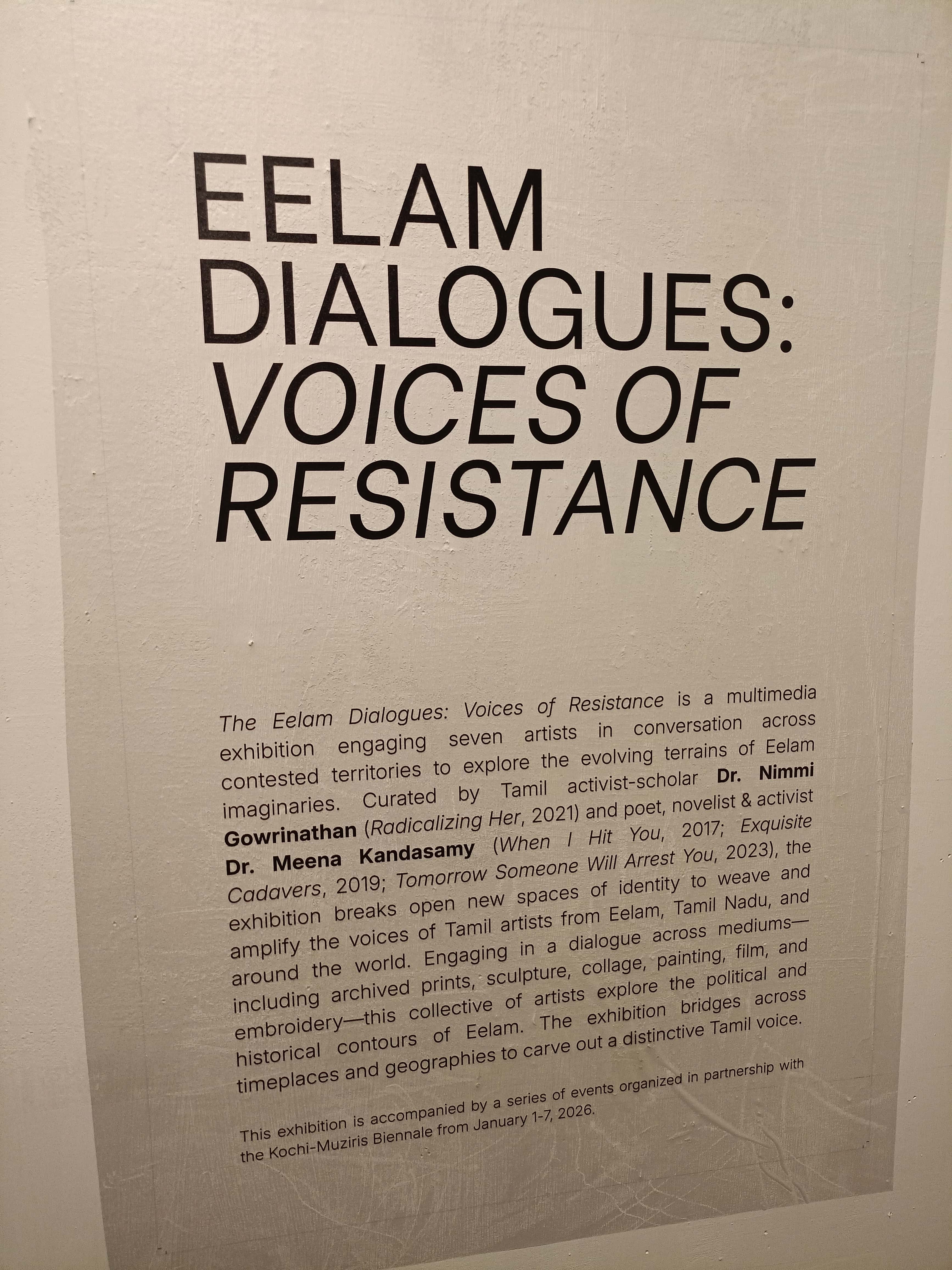 Eelam Dialogue description