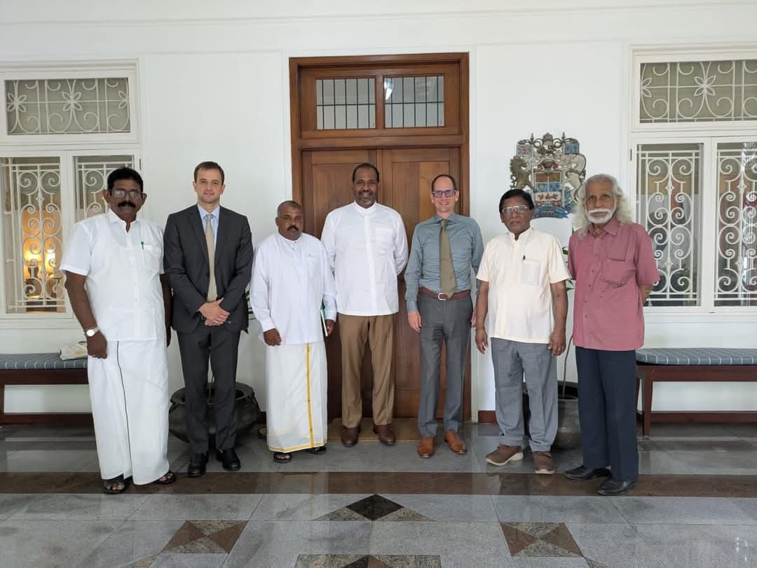Gajendrakumar Ponnambalam with Canadian ambassador 