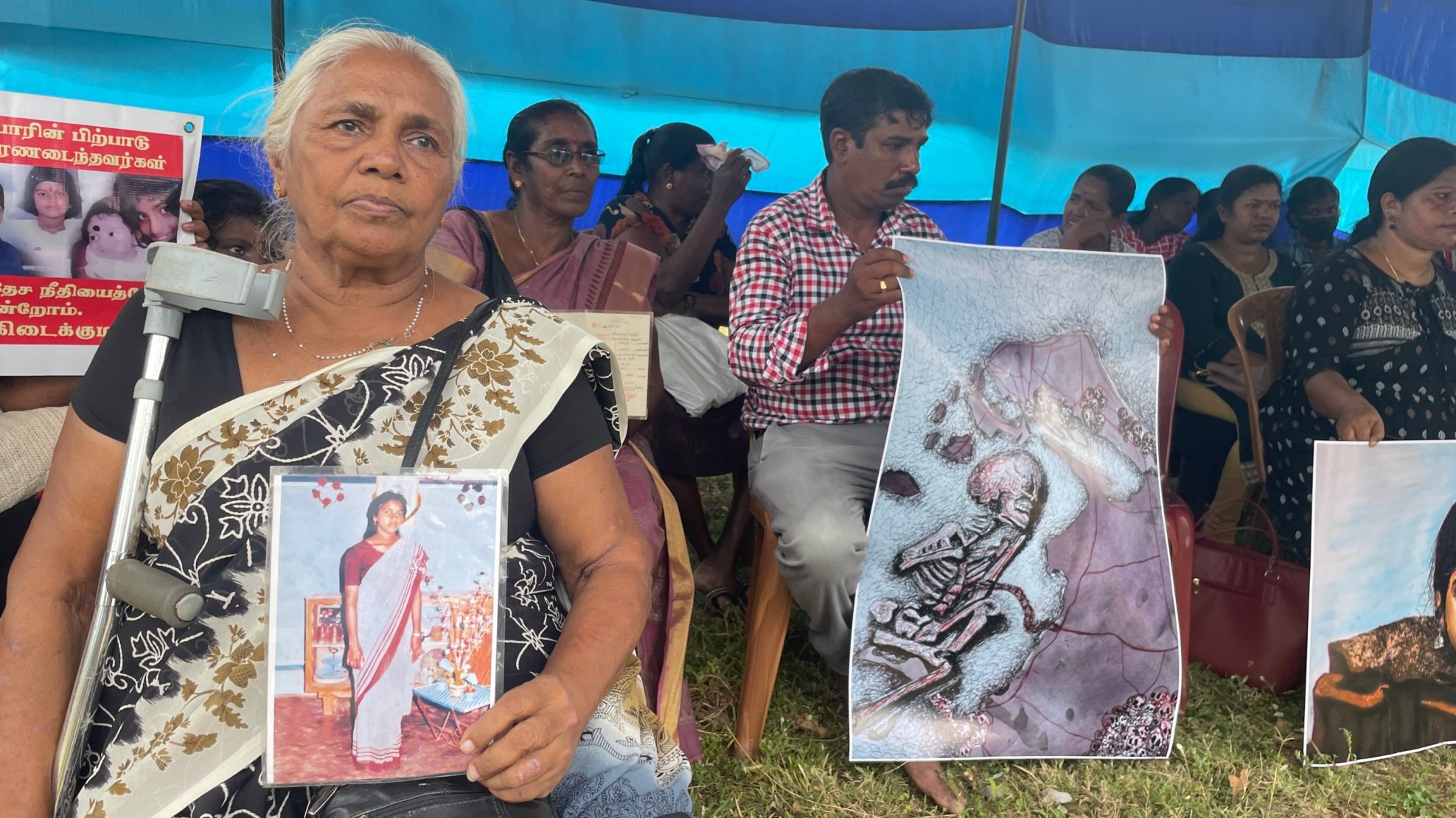 Unextinguished flame protest in chemmani