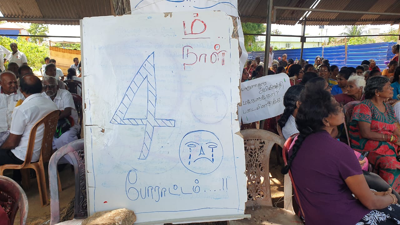 Land release protest
