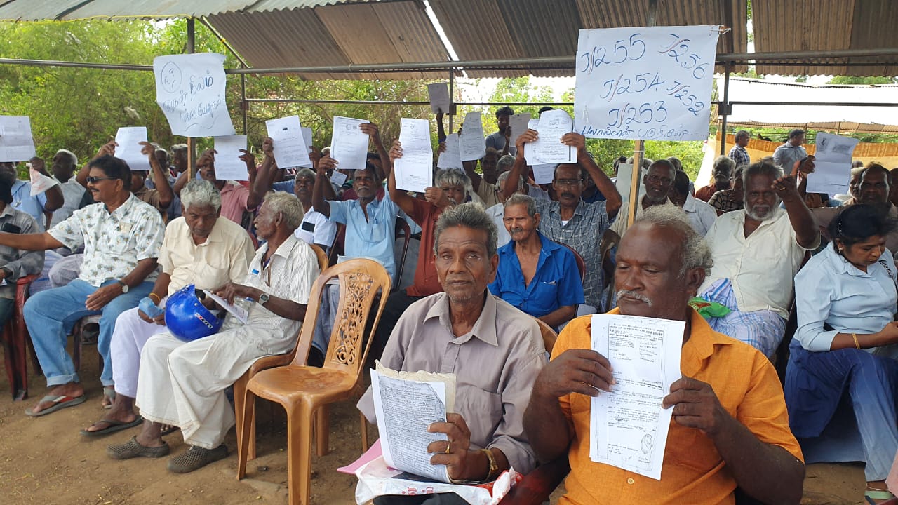 Land release protest