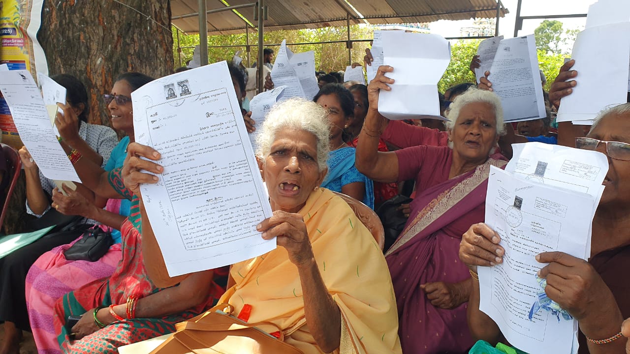 Land release protest