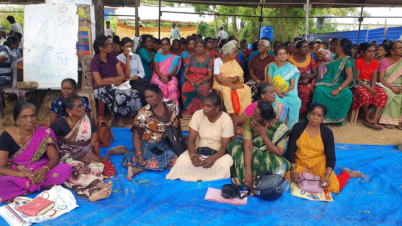 Land release protest