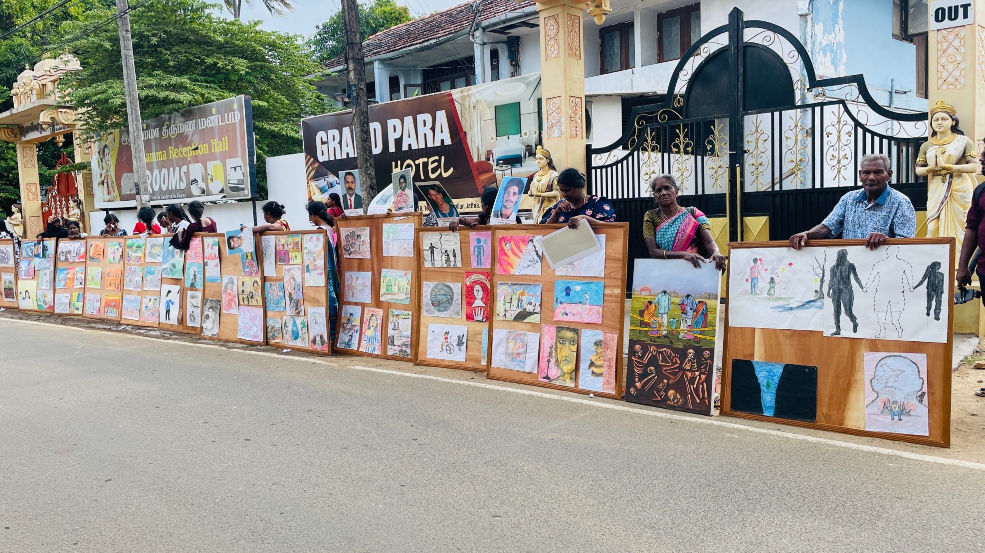 Protest in jaffna
