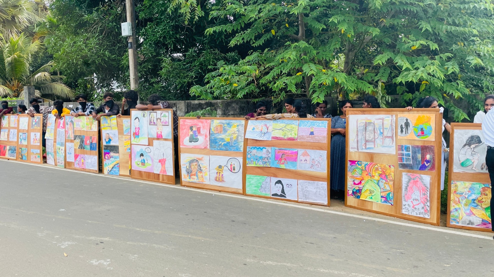 Protest in jaffna
