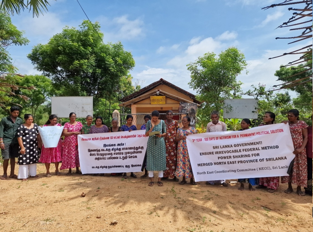 Protest in Mullaitivu 