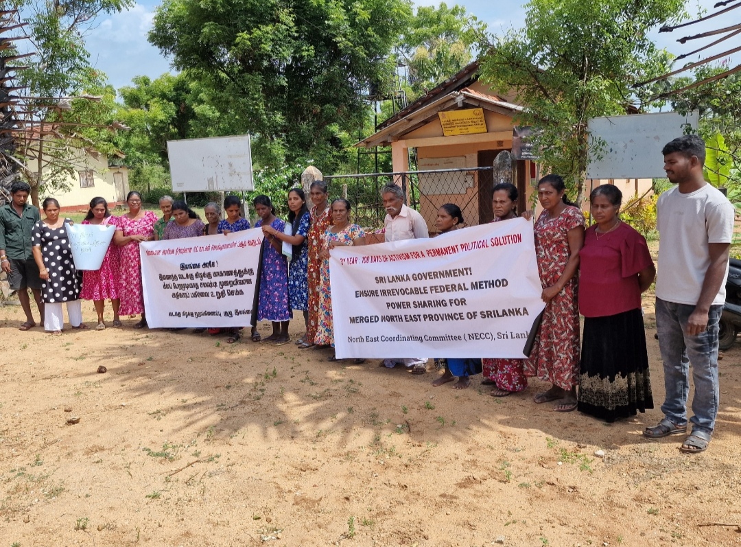 Protest in Mullaitivu 