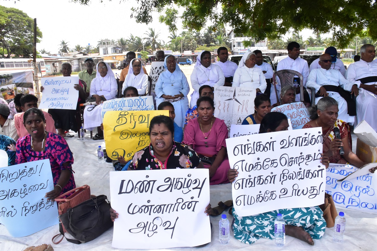 Mannar protest 