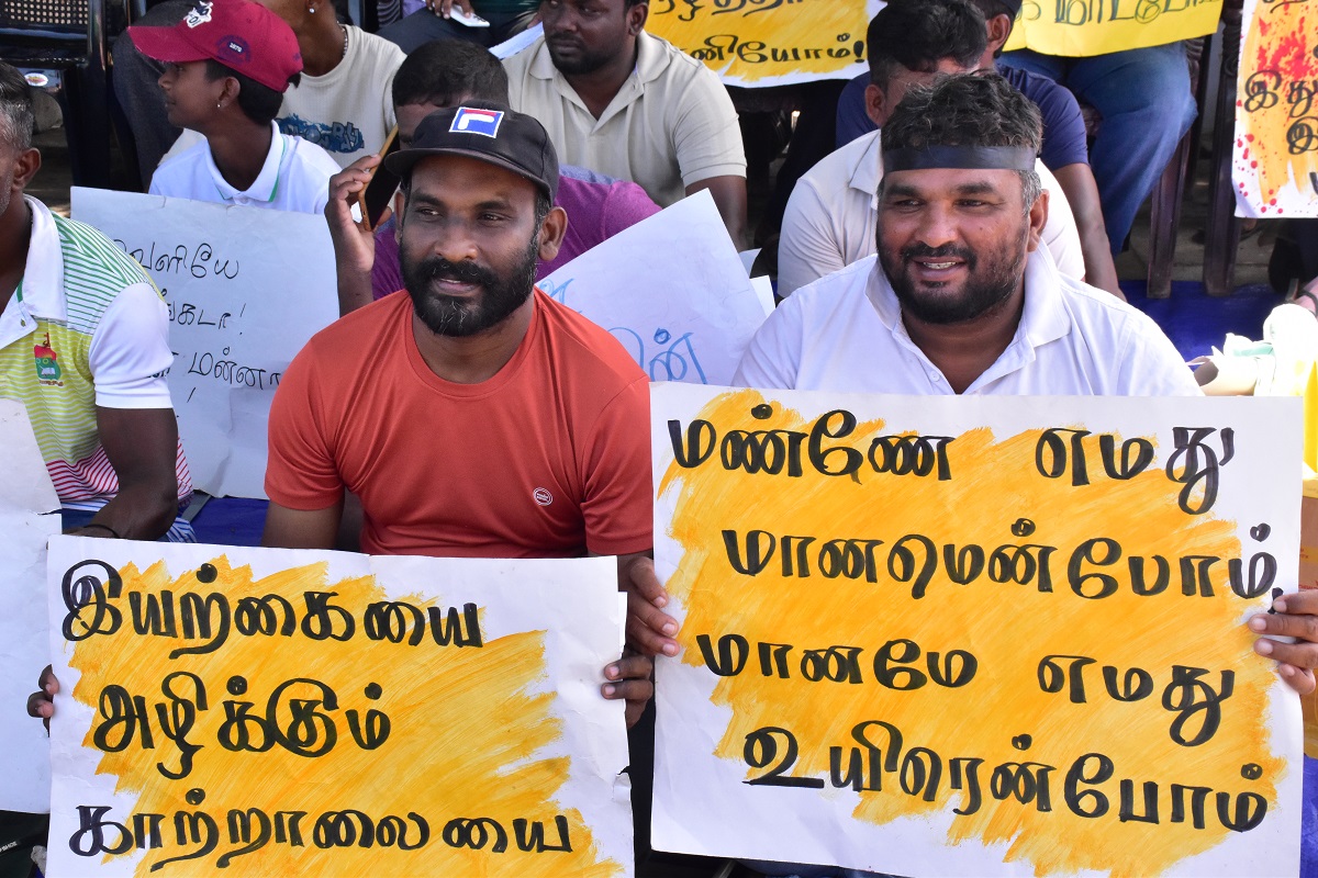 Mannar protest 