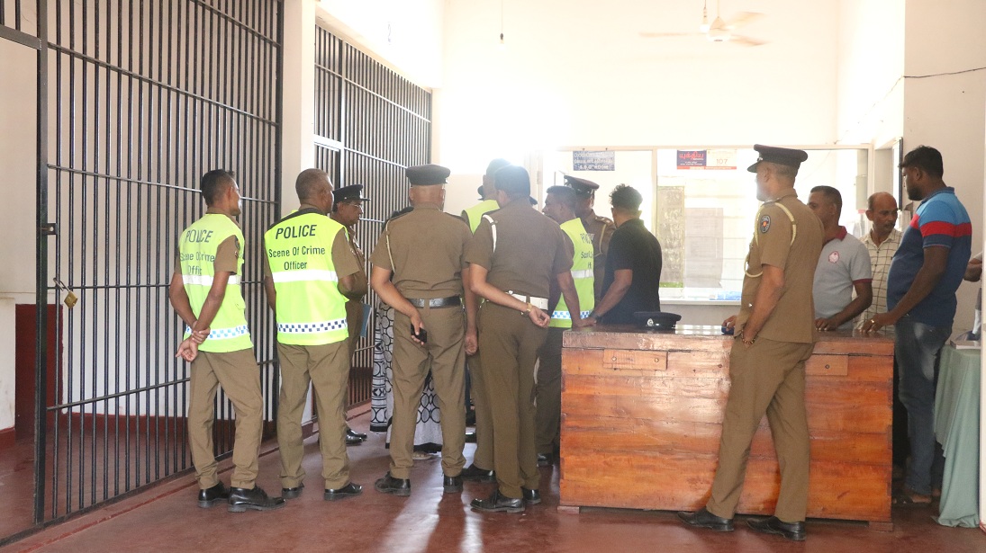 Man killed inside police station 