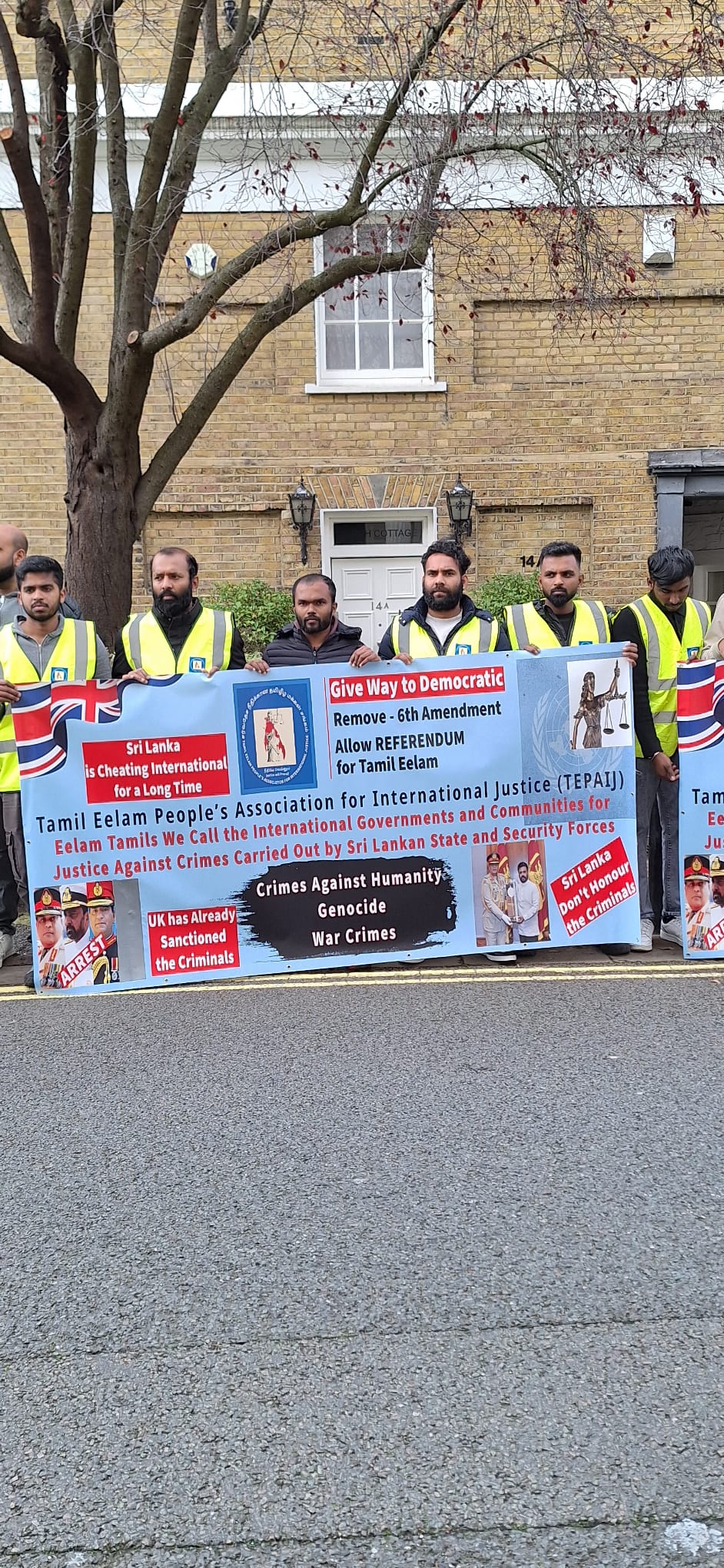 London protest