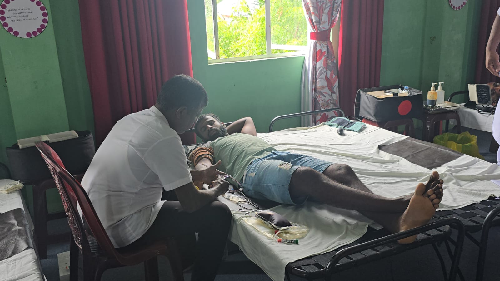 Blood donation camp in Valvettithurai 