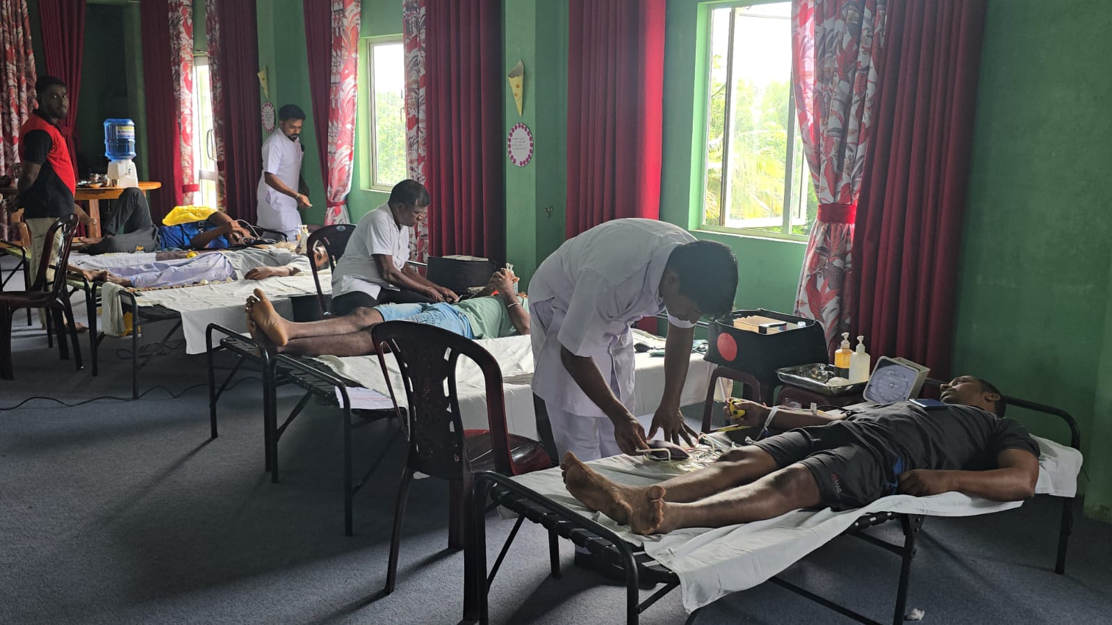 Blood donation camp in Valvettithurai 