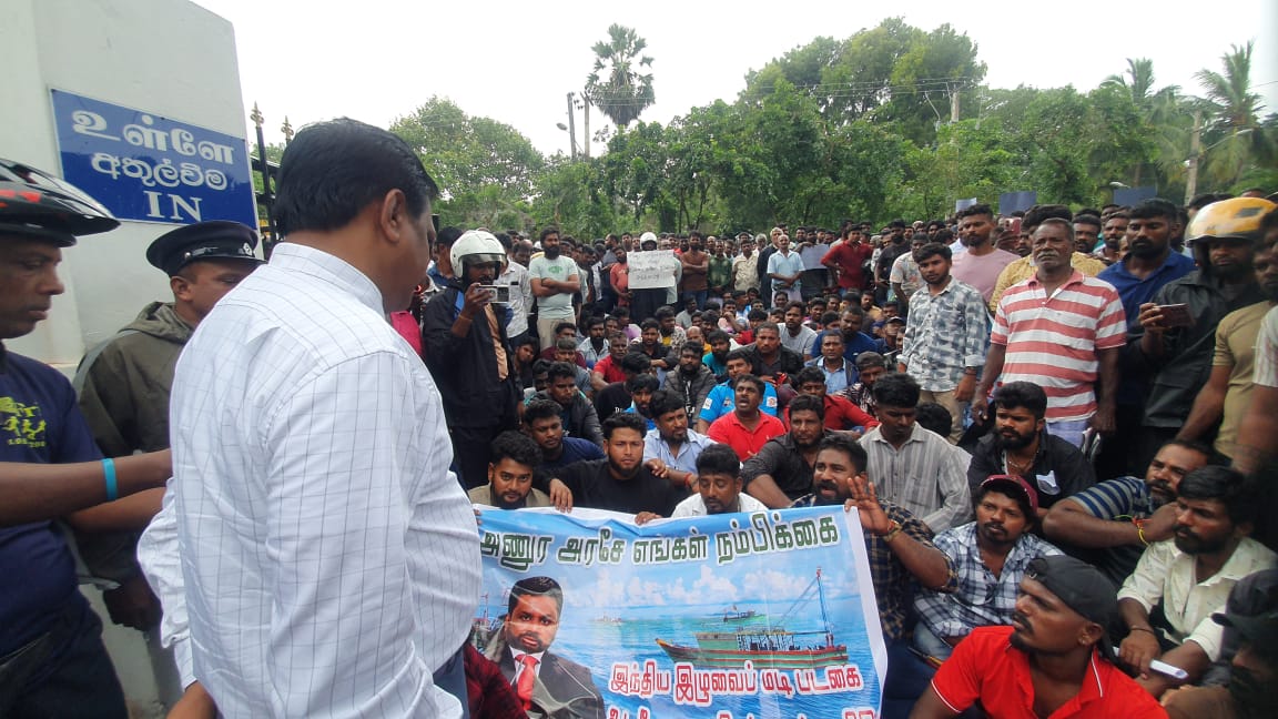 Fishermen protest