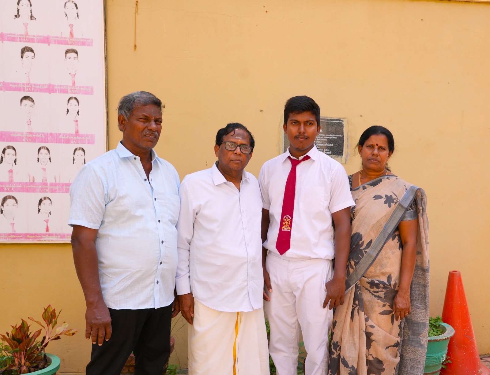 Thirukkumaran and family felicitated by Northern Province governor