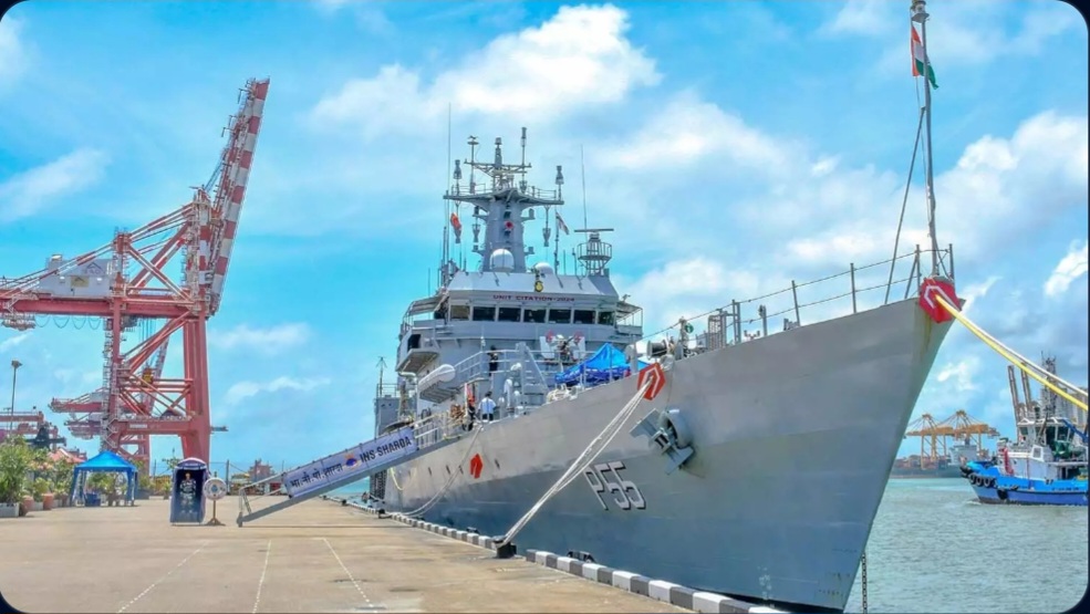 INS Sharda at the Port of Colombo